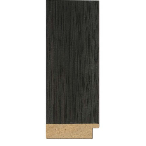 Wide Flat Charcoal Framed Mirror