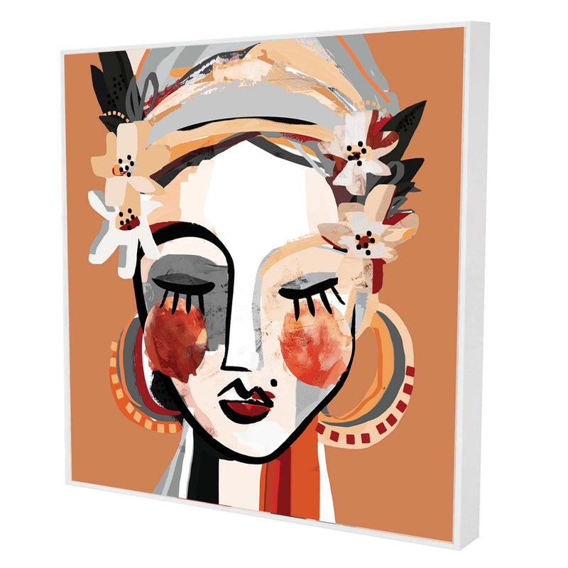 Ceramic Darling Framed Canvas | White Frame | Print Decor