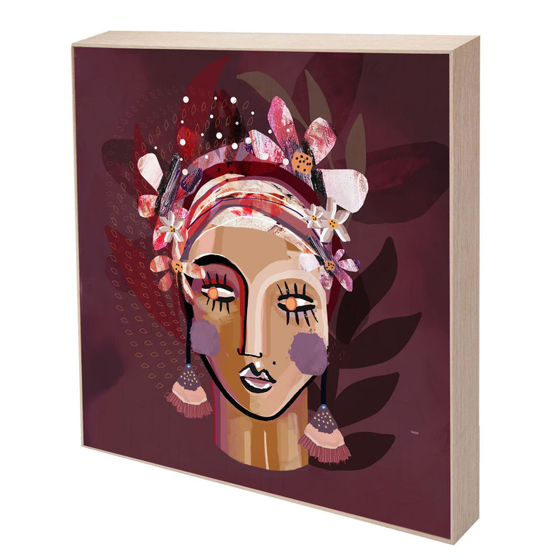 Cherry Headdress | Oak Frame | Print Decor