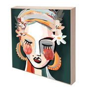 Cotta Darling Framed Canvas | Oak Frame | Print Decor