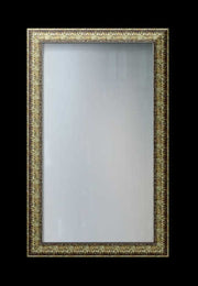 PRINT DECOR | DISTRESSED ORNATE SILVER FRAMED MIRROR | MIRROR