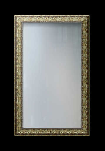 PRINT DECOR | DISTRESSED ORNATE SILVER FRAMED MIRROR | MIRROR