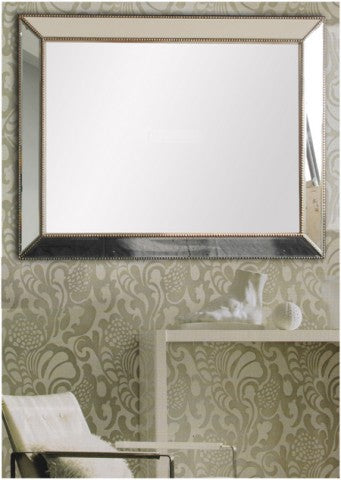 Print Decor Reverse Beaded Angle Mirror