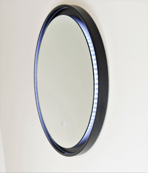 Eclipse Back Lit Mirror Black 60 cm