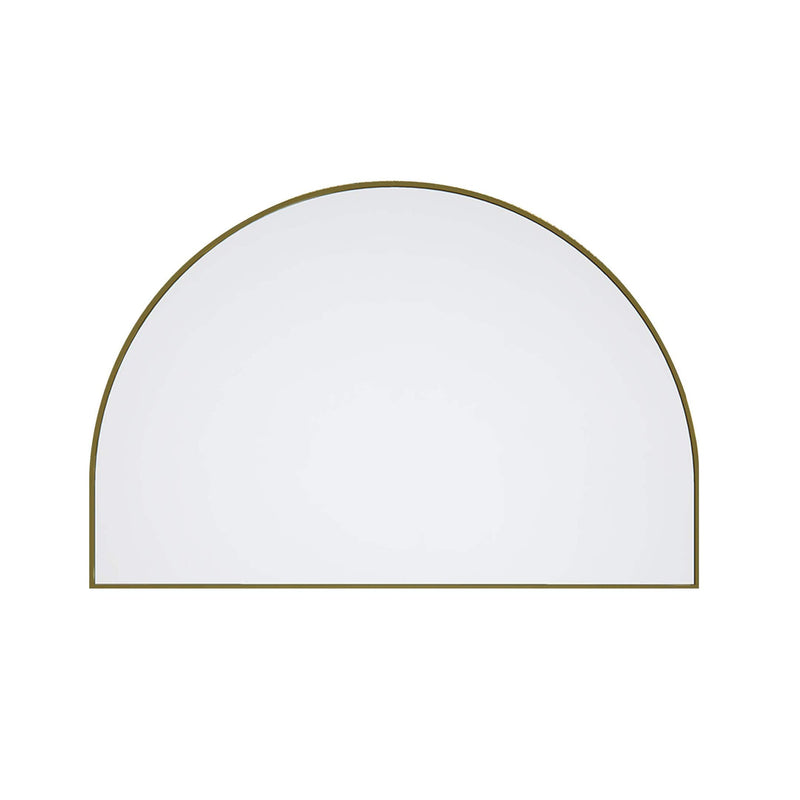 Arch Metal Framed Mirror | Satin Brass