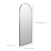 Arch Metal Framed Mirror | Black