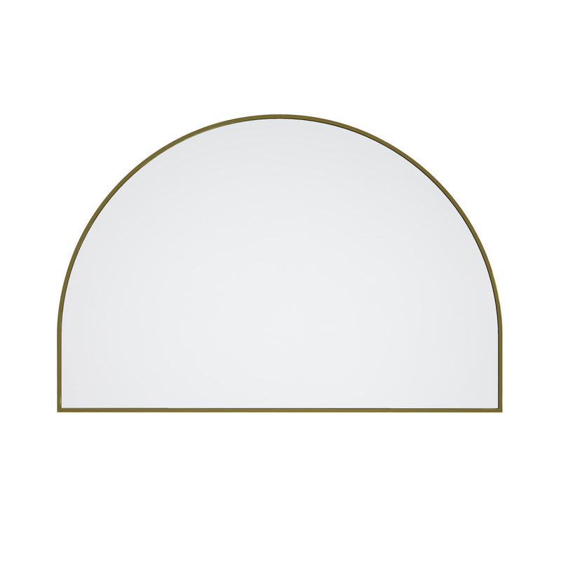 Metal Arched Mirror | Satin Brass