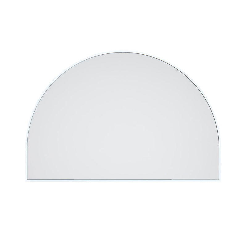 Metal Arched Mirror | White