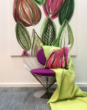 Scandinavian designed fabric art,  Frutti Pink
