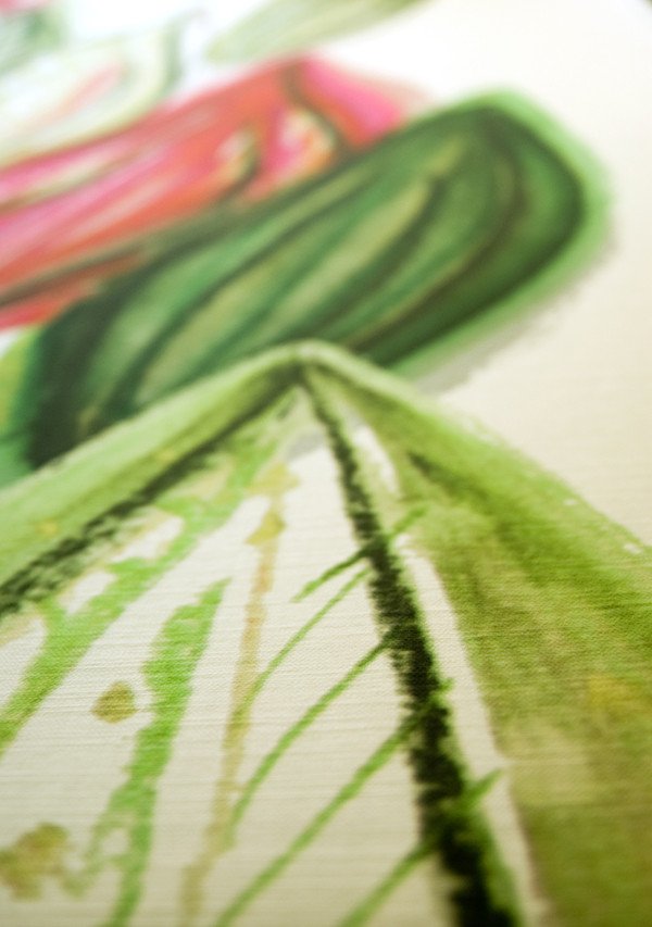 Scandinavian designed fabric art,  Frutti Pink | Detail