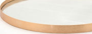 Round Metal Mirror | Rose Gold | Frame Detail