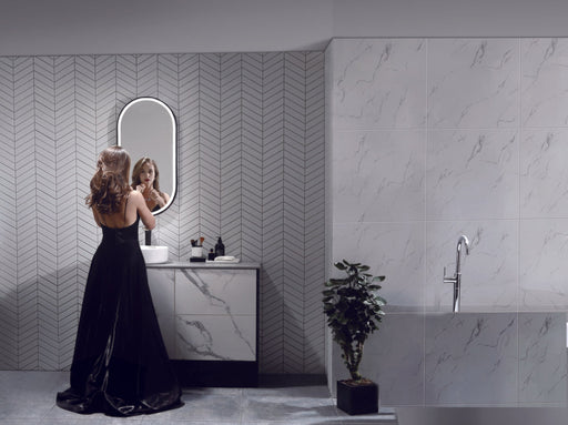 Back Lit Mirror, framed | Bathroom | Print Decor