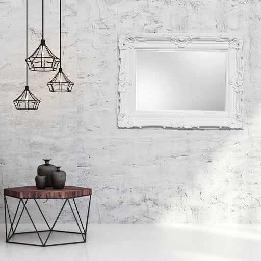 Print Décor - Grande Ornate White Mirror