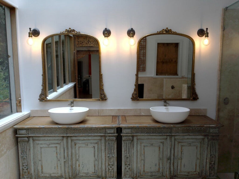 Hepburn Arched Mirror Small Gold