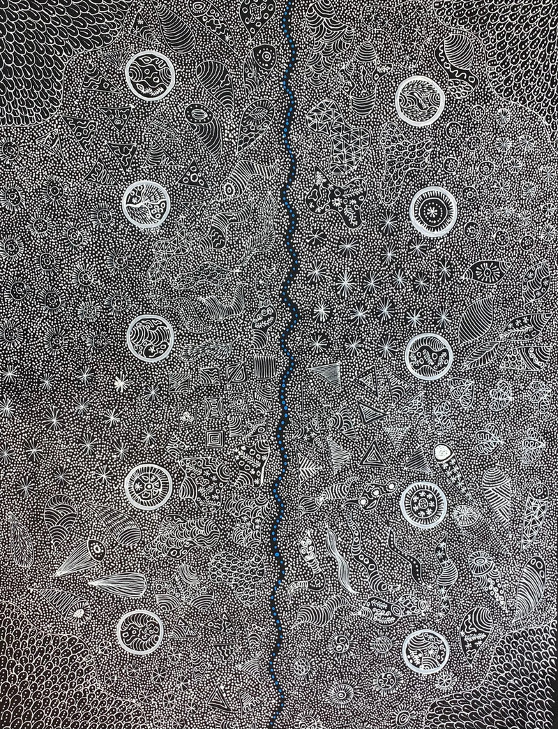 My Country by Rayleen Pula Price. 129x95cm.