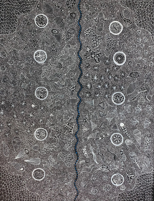 My Country by Rayleen Pula Price. 129x95cm.