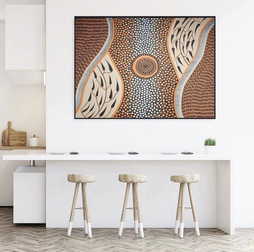 Ballun Riverbed | Framed Canvas