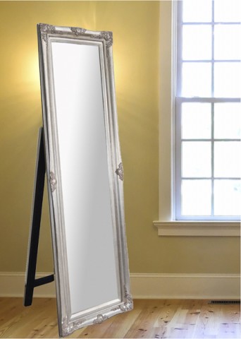 Princess Free-standing Floor Mirror - Silver