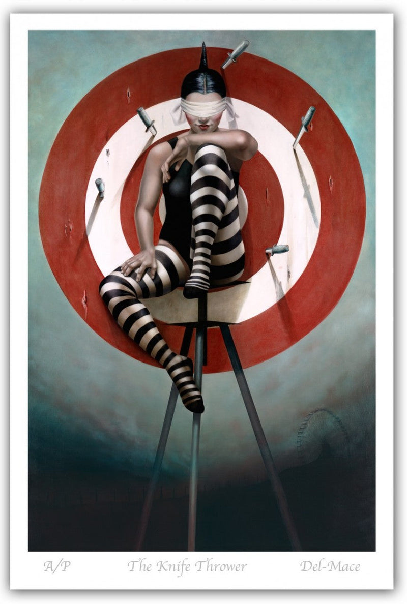 Knife Thrower by Gill Del Mace
