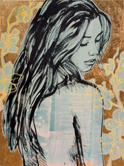 Jessica with Blossoms by David Bromley 