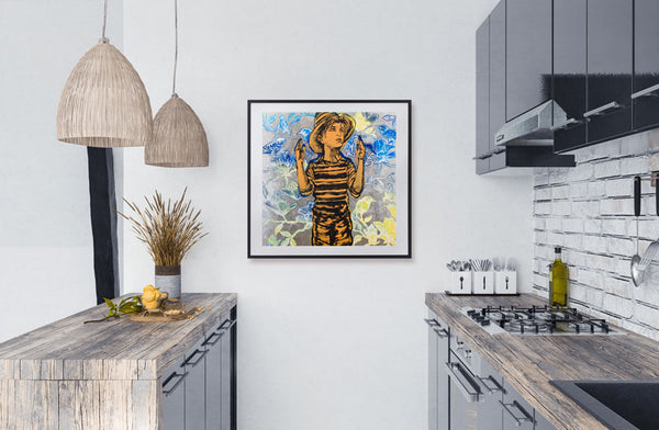 Boy With Birds by David Bromley 