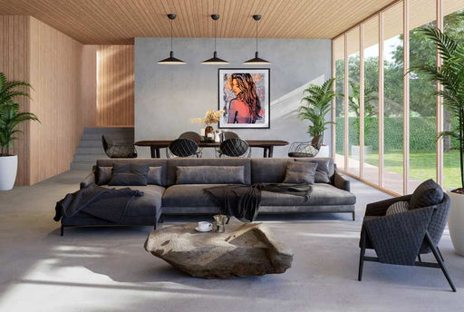 Pink Nude White Flowers by David Bromley 