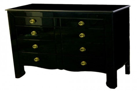 Gloss Black Chest of Drawers