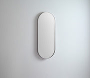 Oblong Metal Mirror | Brushed Nickel