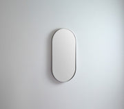 Oblong Metal Mirror | Brushed Nickel