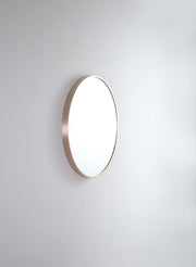Round Metal Mirror | Rose Gold | 61 cm