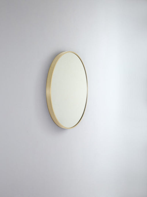 Round Metal Mirror | Brushed Brass | 81 cm