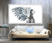 Framed In Modern White Angular Frame, In Situ