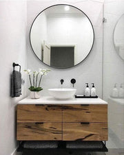 Above vanity mirror