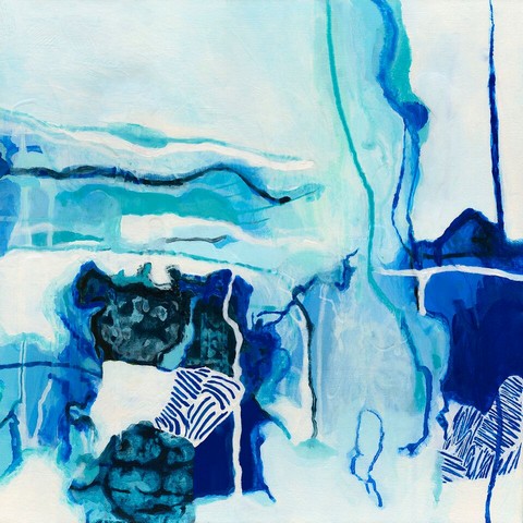 Contemporary local Melbourne art | 1000 Atolls by Nicolle Miller | Print Decor Gallery Malvern