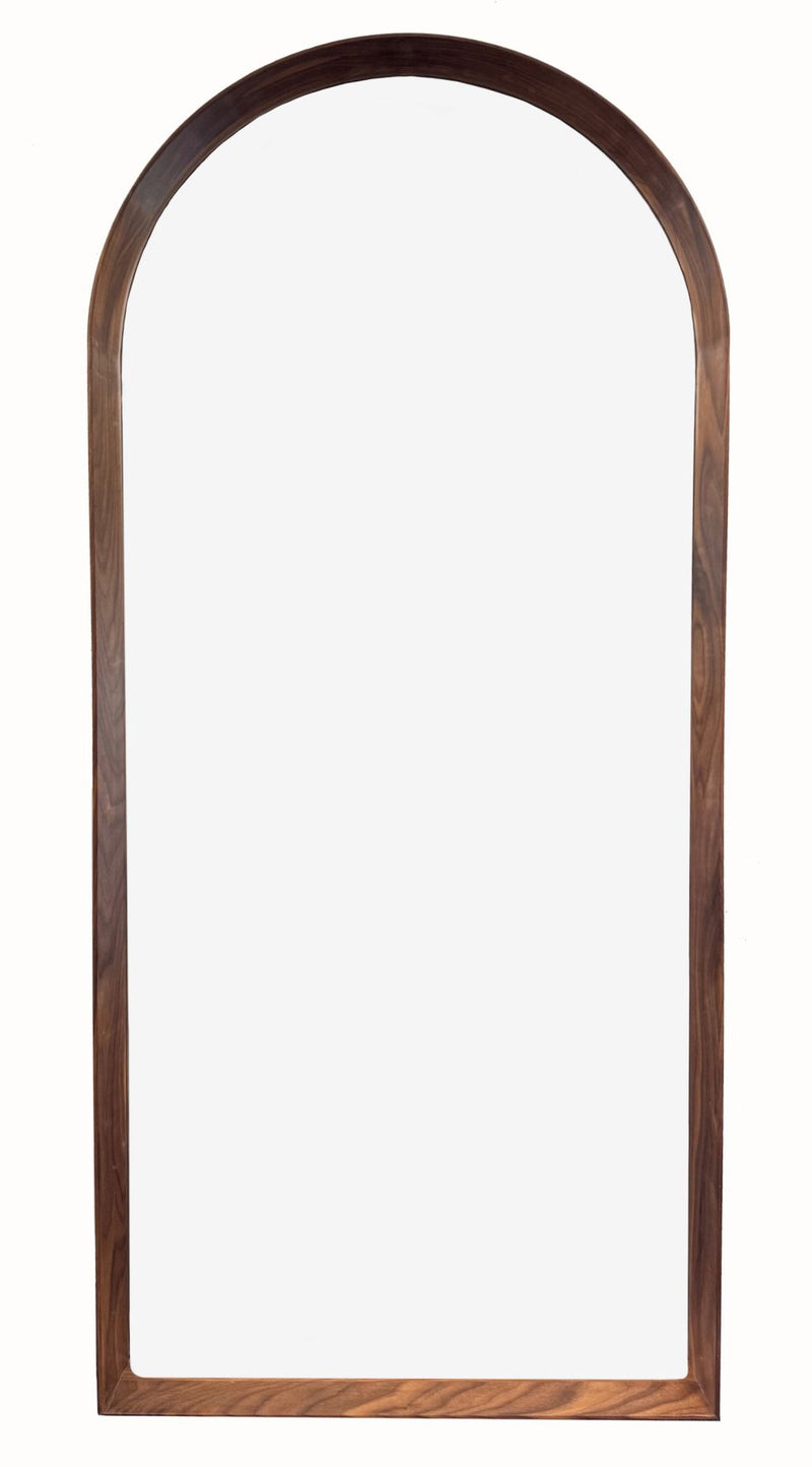 Lauren Arched Black Walnut | Leaner Mirror