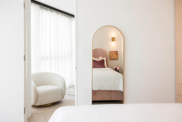 Lisa Arched Metal Mirror