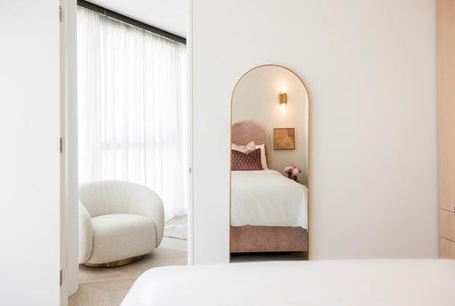 Lisa Arched Metal Mirror