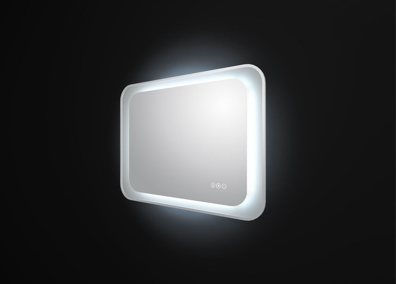 Curved Illuminated Mirror  | Horizontal