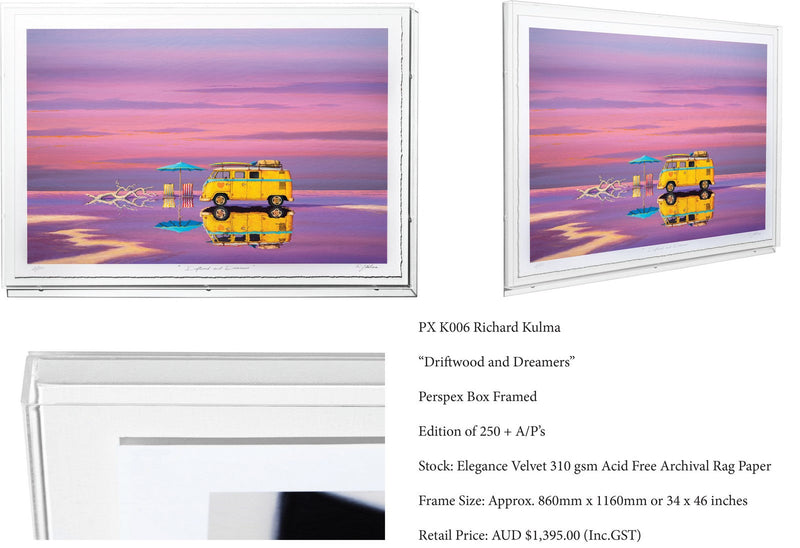 Framed in perspex box.