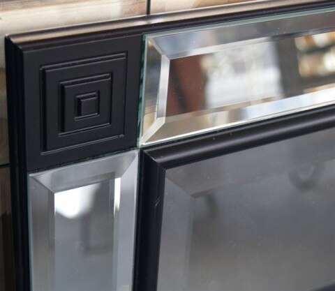 Black Medallion Mirror