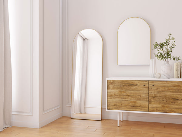 Lisa Arched Metal Mirror
