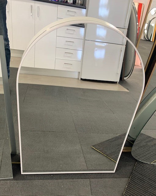 Lisa Arched Metal Mirror | White