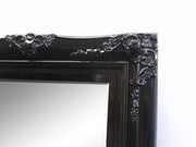 Princess Black Gloss Mirror Print Decor