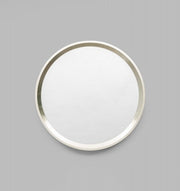 Round Silver Framed Mirror, 90 cm