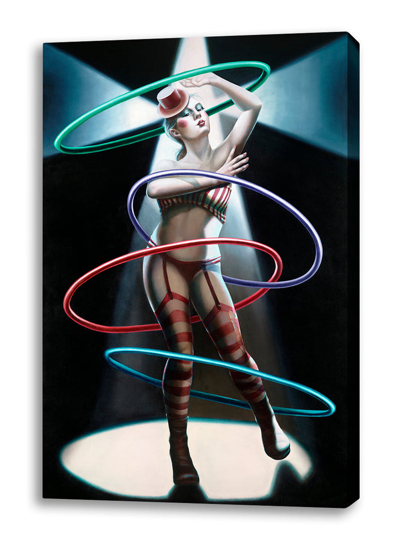“Queen Of The Hoops”

Printed on Cezanne 430gsm 100% Archival Cotton Canvas

Stretched on a Kiln Dried Pine Frame, Ready to Hang

Size: 1500mm x 1015mm or 59 x 40 inches

Retail Price: AUD $2,200.00 (inc.GST)