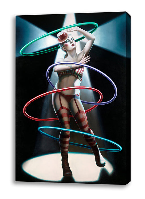 “Queen Of The Hoops”

Printed on Cezanne 430gsm 100% Archival Cotton Canvas

Stretched on a Kiln Dried Pine Frame, Ready to Hang

Size: 1500mm x 1015mm or 59 x 40 inches

Retail Price: AUD $2,200.00 (inc.GST)