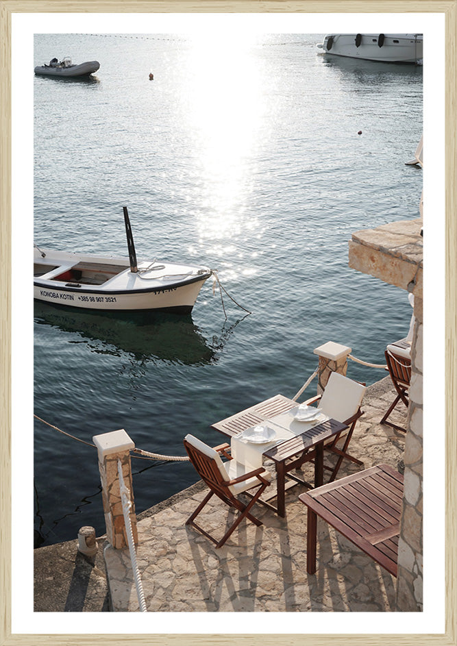 Hvar Date | Framed Canvas