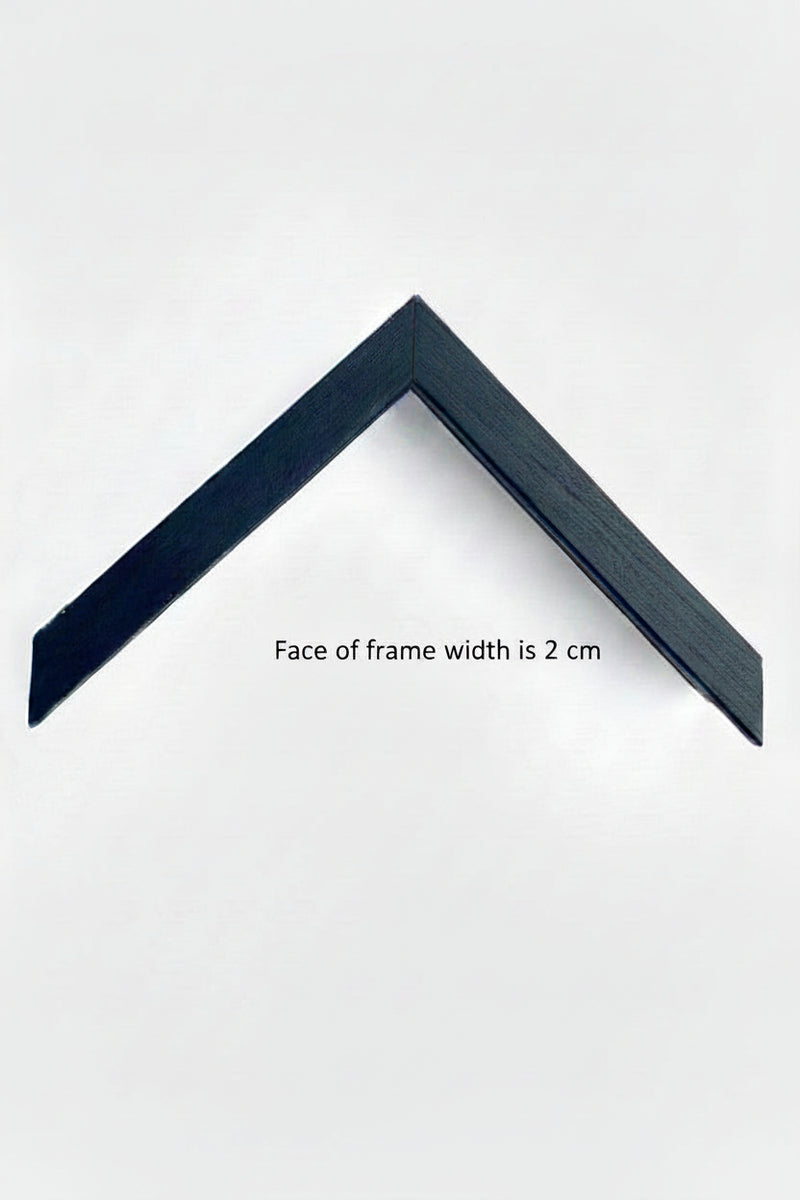 Black woodgrain frame