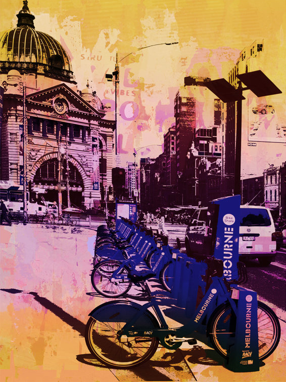 Jan Neil | Bike City (Pink)