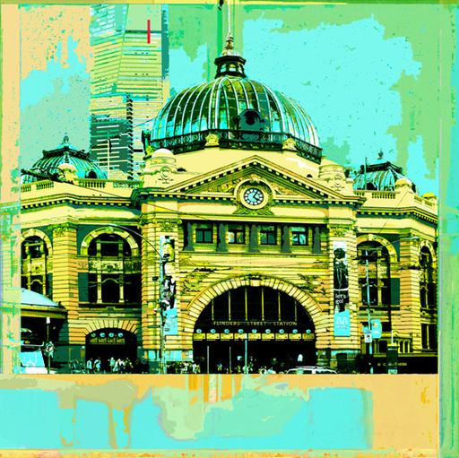 Flinders Street Station (Aqua)